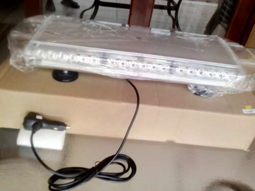 Cool White Vehicle Roof Top Emergency Hazard Warning Flash Strobe Light Bar. Collections Are Allowed
