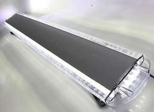 Cool White Security Vehicle Roof Top LED Hazard Warning Flash Strobe Light Bar. Collections Allowed.