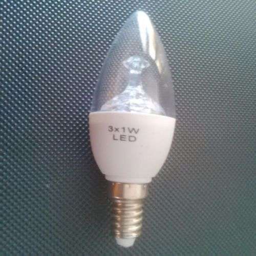 LED Light Bulbs: Candle Type 3W 220V E14 Cool White. Collections are allowed.
