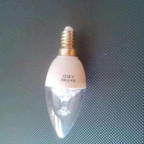 LED Light Bulbs: Candle Type 3W 220V E14 Cool White. Collections are allowed.