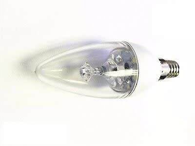 LED Light Bulbs: Candle Type 3W 220V E14 Cool White. Collections are allowed.