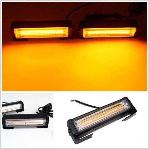 Amber COB LED Emergency Hazard Warning Flash Cluster Strobe Grille Lights 12V. Collections allowed.