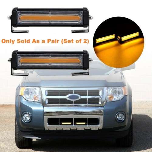 Amber COB LED Emergency Hazard Warning Flash Cluster Strobe Grille Lights 12V. Collections allowed.