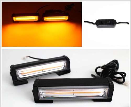 Amber COB LED Emergency Hazard Warning Flash Cluster Strobe Grille Lights 12V. Collections allowed.
