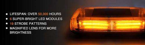Cool White COB LED Strobe Emergency Hazard Warning Roof Top Light. Collections are allowed.