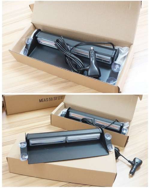 Cool White COB LED Windscreen Dashboard Vehicle Strobe Flash Dash Light Bar. Collections Are Allowed