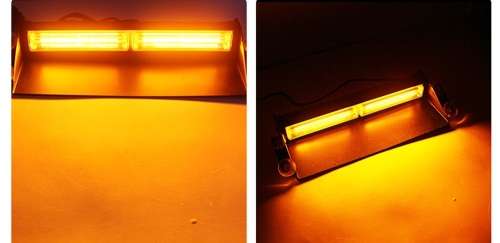 Vehicle Windscreen Amber Orange Yellow COB LED Flash Strobe Dash Light Bar. Collections Allowed.