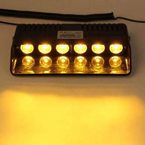Dashboard Windscreen LED Strobe Flash Vehicle Dash Light. Yellow Amber Orange. Collections Allowed.
