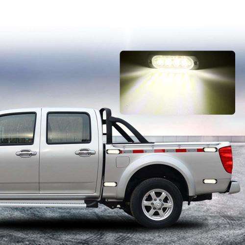 Flash Strobe Grille Cluster Cool White LED Bumper Side Marker Lights 12V/24V. Collections Allowed.