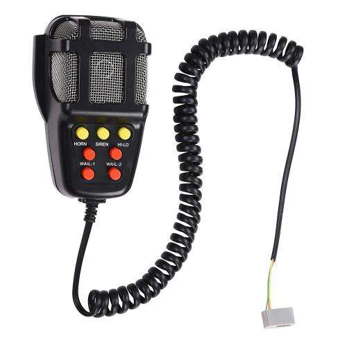 12V Car Vehicle Alarm Siren Horn with Loudspeaker Microphone. Collections Are Allowed.