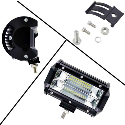 LED Combo Warning Strobe/Flash Flood Light: 72W 10~30V DC. Collections are allowed.