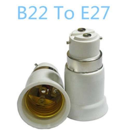 E27 Male To B22 Female Light Bulb Socket Converters, Adapters (Adaptors). Collections Are Allowed.