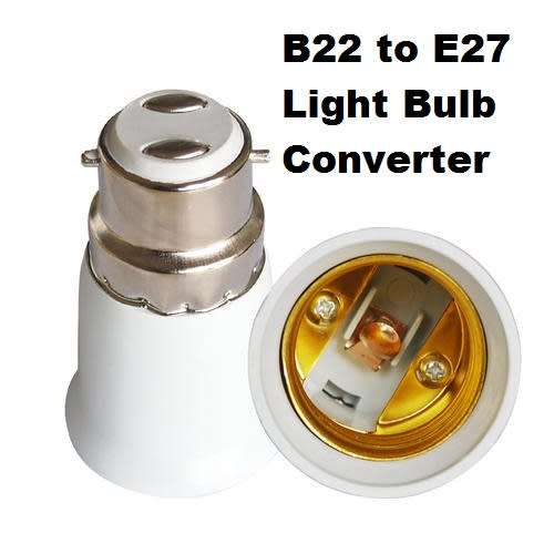 E27 Male To B22 Female Light Bulb Socket Converters, Adapters (Adaptors). Collections Are Allowed.