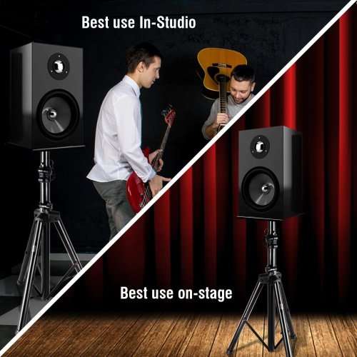 Heavy Duty TriPod Speaker Stand: Telescoping Adjustable In Black Colour. Collections allowed