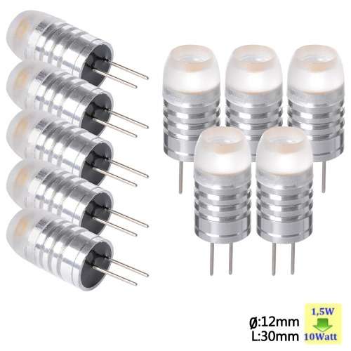 Warm White Ultra Bright LED Light Bulbs: G4 Capsules Bulbs Lamps 12V AC/DC. Collections are allowed.