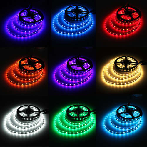 Remote Controlled RGB LED Strip Lights: 5-metre RGB Rolls with Adapter + Driver. Collections Allowed