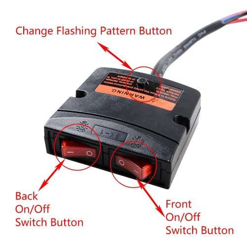 RED COB LED Strobe Emergency Car Roof Top Warning Flash Light. Collections are allowed.