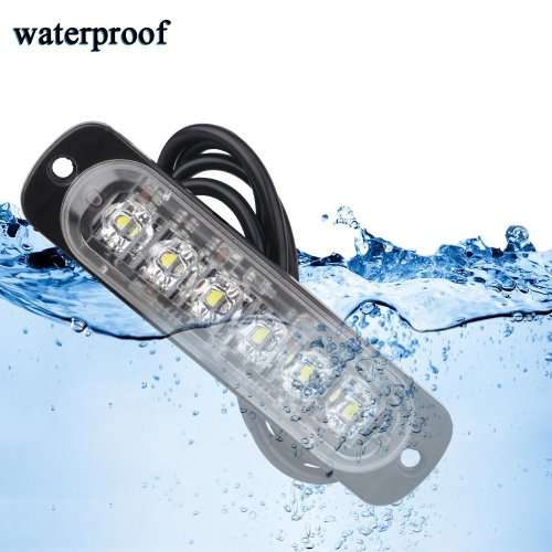 Green LED Strobe Flash Bumper Cluster Grille Side Marker Lights 12V/24V. Collections Are Allowed.