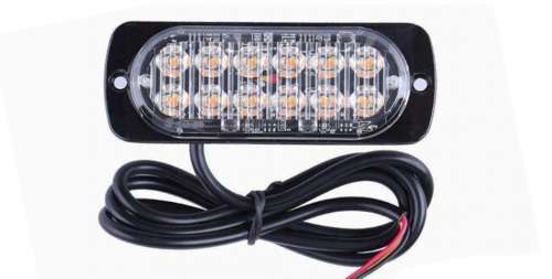 Orange Yellow Amber LED Flash Cluster Strobe Grille Lights 12V/24V. Collections Are Allowed.