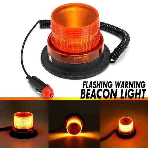 LED Magnetic Warning Strobe Emergency Beacon Light Orange / Amber 12V/24V. Collections are allowed.