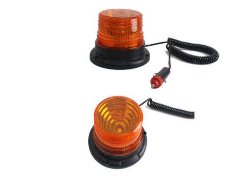 LED Magnetic Warning Strobe Emergency Beacon Light Orange / Amber 12V/24V. Collections are allowed.