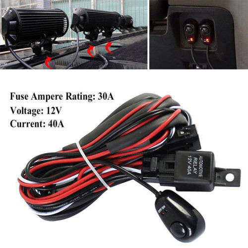 Heavy Duty Wiring Harness Kit With Relay, Fuse, On/Off Switch. Wire Harness. Collections Are Allowed