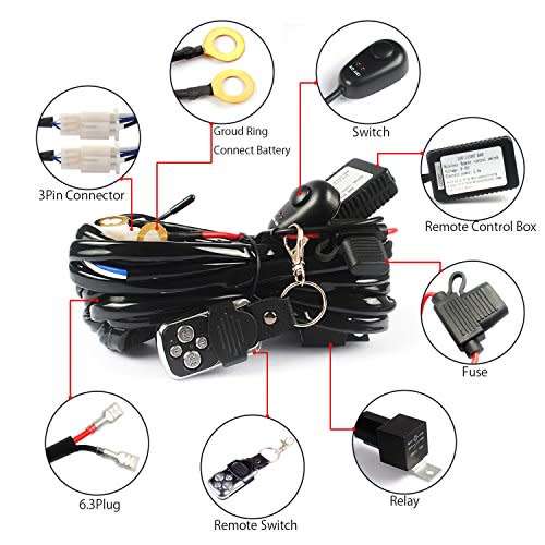 Wiring Harness Kit for LED Lights with Remote Control and More. Collections are allowed.