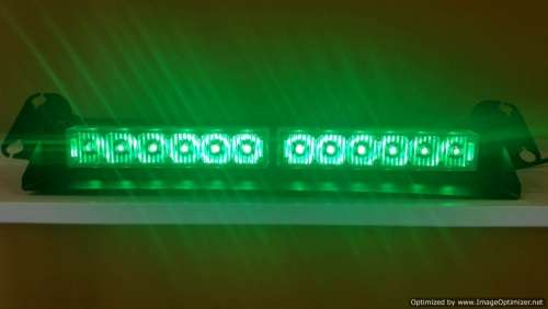 LED GREEN Windscreen Emergency Vehicle Warning Strobe Dashboard Light. Collections are allowed.
