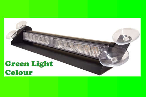 LED GREEN Windscreen Emergency Vehicle Warning Strobe Dashboard Light. Collections are allowed.