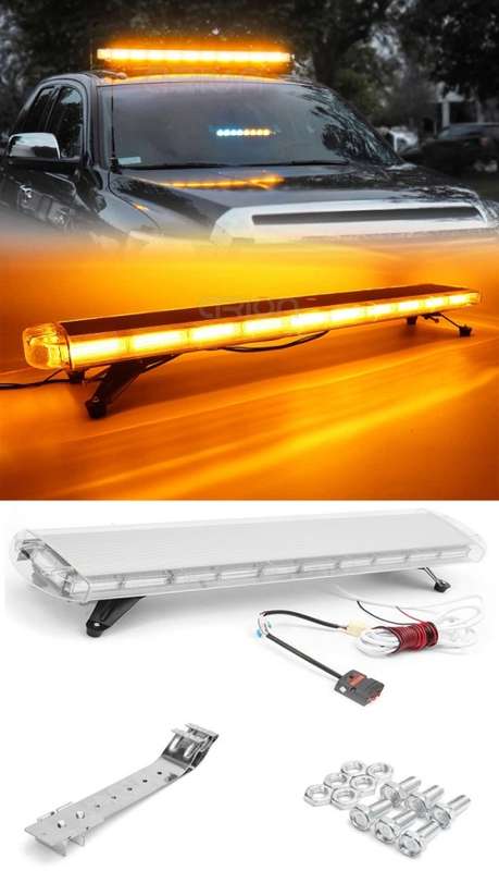 Breakdown Tow Truck Amber Orange Yellow Vehicle Strobe Roof Top Flash Light Bar. Collections Allowed