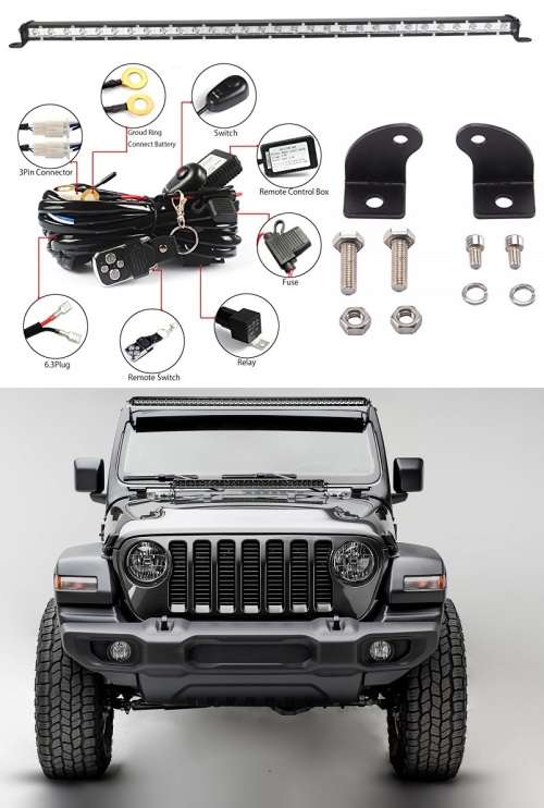 LED Light Bar 50inch Ultra Slim Design + Wiring Harness and More. Collections allowed.