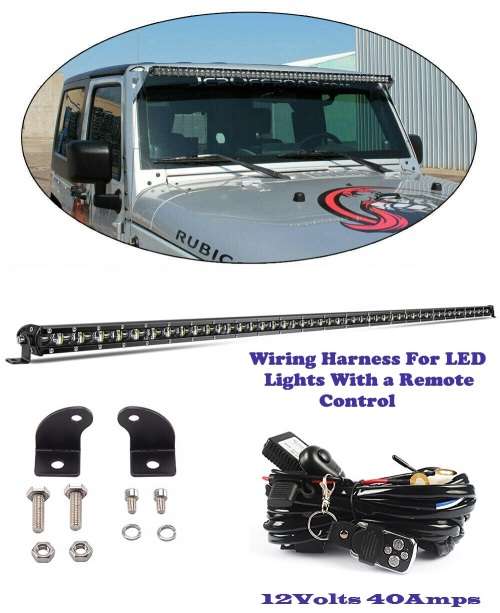 LED Light Bar 50inch Ultra Slim Design + Wiring Harness and More. Collections allowed.