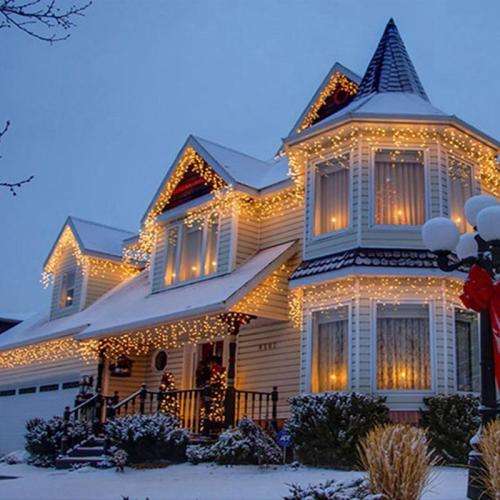 LED Decorative Fairy Curtain Lights Waterproof 220V AC in Warm White. Collections are allowed.