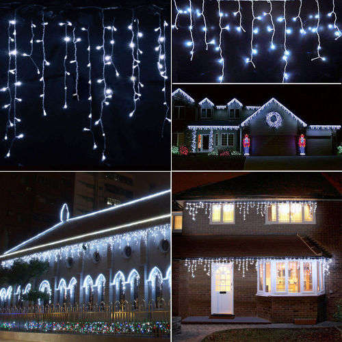 LED Decorative Fairy Curtain Lights Waterproof 220V AC in Cool White. Collections are allowed.