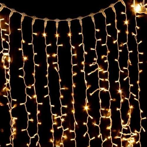 Warm White LED Decorative Fairy Curtain Lights Waterproof 220V AC. Collections are allowed.