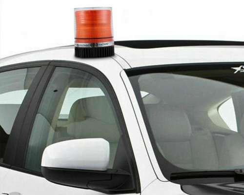 LED Magnetic Warning Strobe Emergency Beacon Light Orange / Amber 12V/24V. Collections are allowed.
