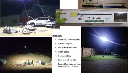 Outdoor LED Multifunction Light, Telescopic Rod ideal for Camping, Fishing. Collections Allowed.