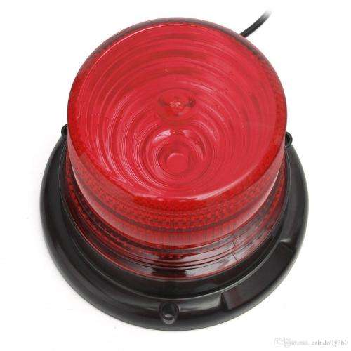LED Magnetic Strobe Flash Beacon Light RED 12V/24V DC. Collections are allowed.