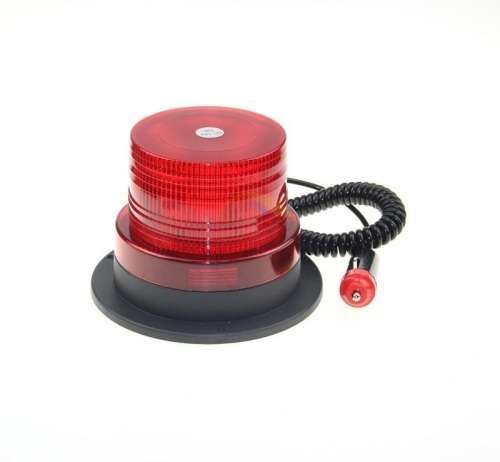 LED Magnetic Strobe Flash Beacon Light RED 12V/24V DC. Collections are allowed.