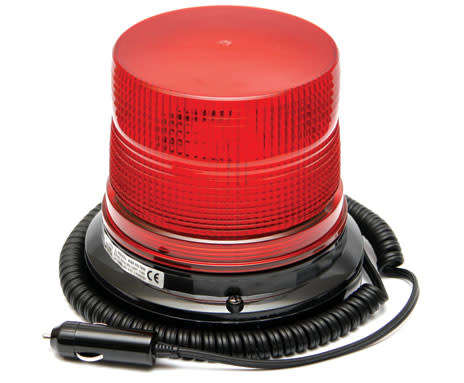 LED Magnetic Strobe Flash Beacon Light RED 12V/24V DC. Collections are allowed.