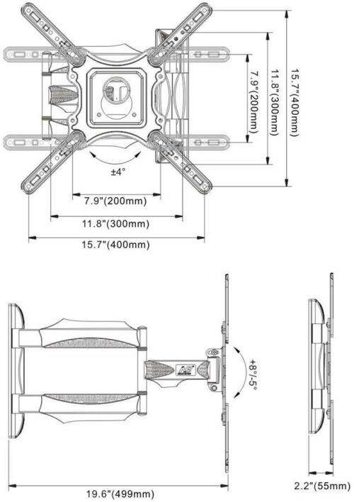 TV Wall Mount Bracket, Full Motion Cantilever Wall Mount Bracket. Collections are allowed.