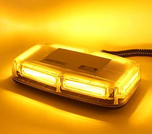 Strobe Flash Magnetic Vehicle Roof Top Amber Orange Yellow COB LED Light Bar. Collections Allowed.