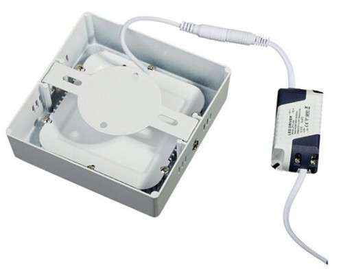 LED Ceiling Lights: Surface Mounted Square Complete with Fittings + Driver/PSU. Collections allowed.