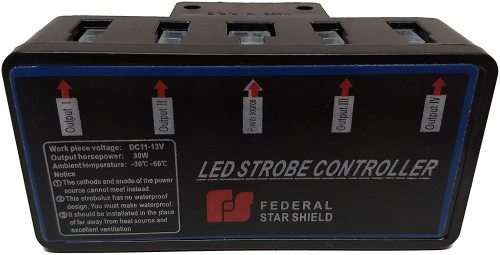 Cool White LED Flash Cluster Strobe Grille Lights 8x2LEDs 12V~32V. Collections are allowed.