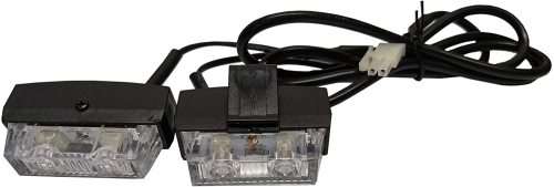 Cool White LED Flash Cluster Strobe Grille Lights 8x2LEDs 12V~32V. Collections are allowed.