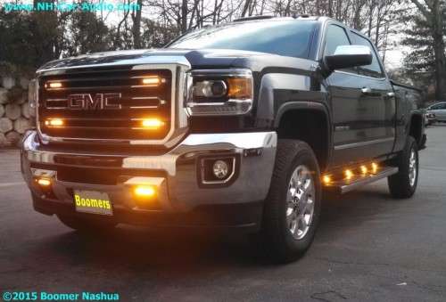 Amber Orange Yellow LED Flash Cluster Strobe Grille Lights 16LEDs (4x4pces). Collections Are Allowed