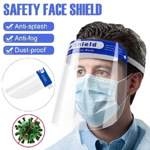 Face Shield Protective Anti-Fog Safe, Comfortable and Re-Usable. Collections Are Allowed.