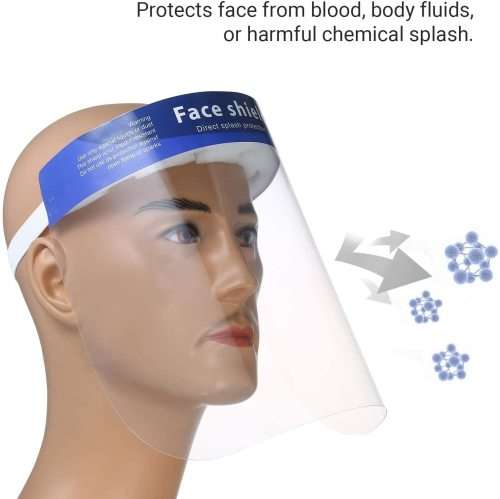 Face Shield Protective Anti-Fog Safe, Comfortable and Re-Usable. Collections Are Allowed.