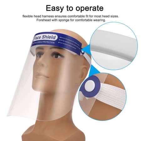 Face Shield Protective Anti-Fog Safe, Comfortable and Re-Usable. Collections Are Allowed.