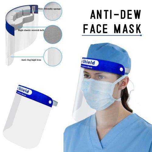 Face Shield Protective Anti-Fog Safe, Comfortable and Re-Usable. Collections Are Allowed.
